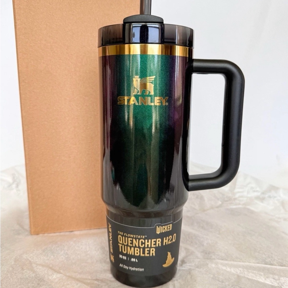 Stanley 30oz Wicked Black Purple and Green Tumbler